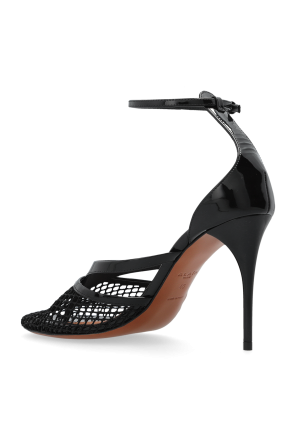 Alaïa Sandały na obcasie `Fishnet`