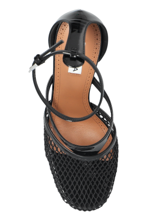 Alaïa Sandały na obcasie `Fishnet`