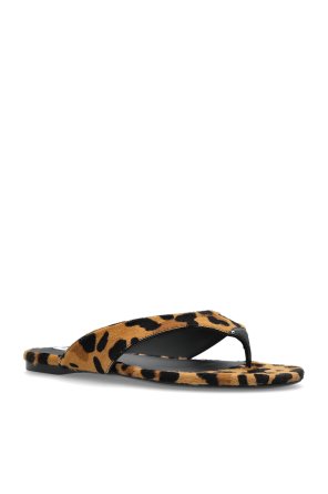 Alaïa Chanclas con estampado animal