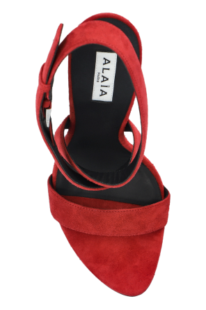 Alaïa Wildleder-Sandaletten mit Absatz