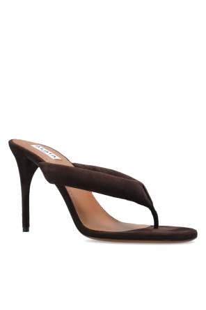 Alaïa Suede heeled mules