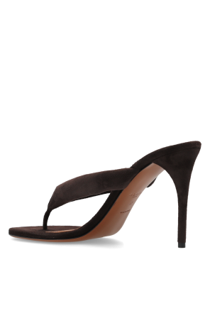 Alaïa Suede heeled mules