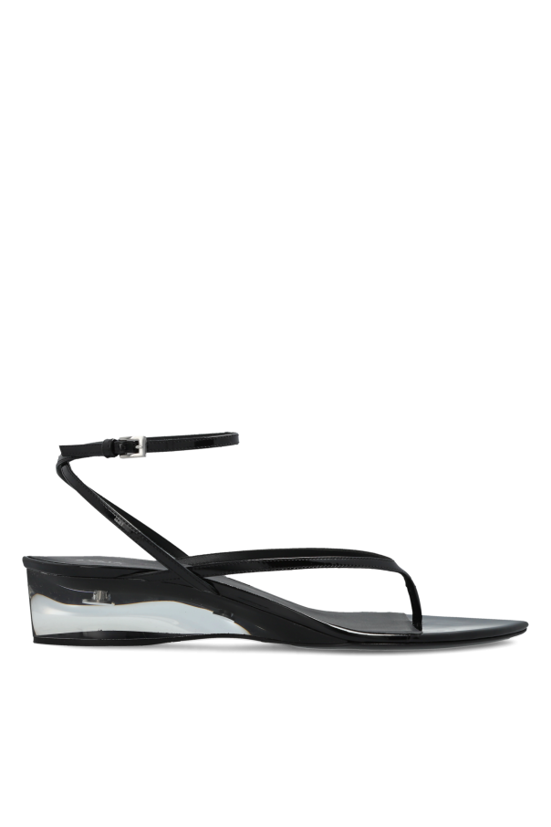 Leather wedge sandals od Alaïa