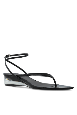 Alaïa Leather wedge sandals