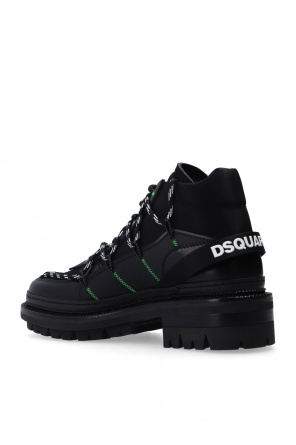 Dsquared2 Martens Black 1460 Ziggy Pascal Lace-Up Boots