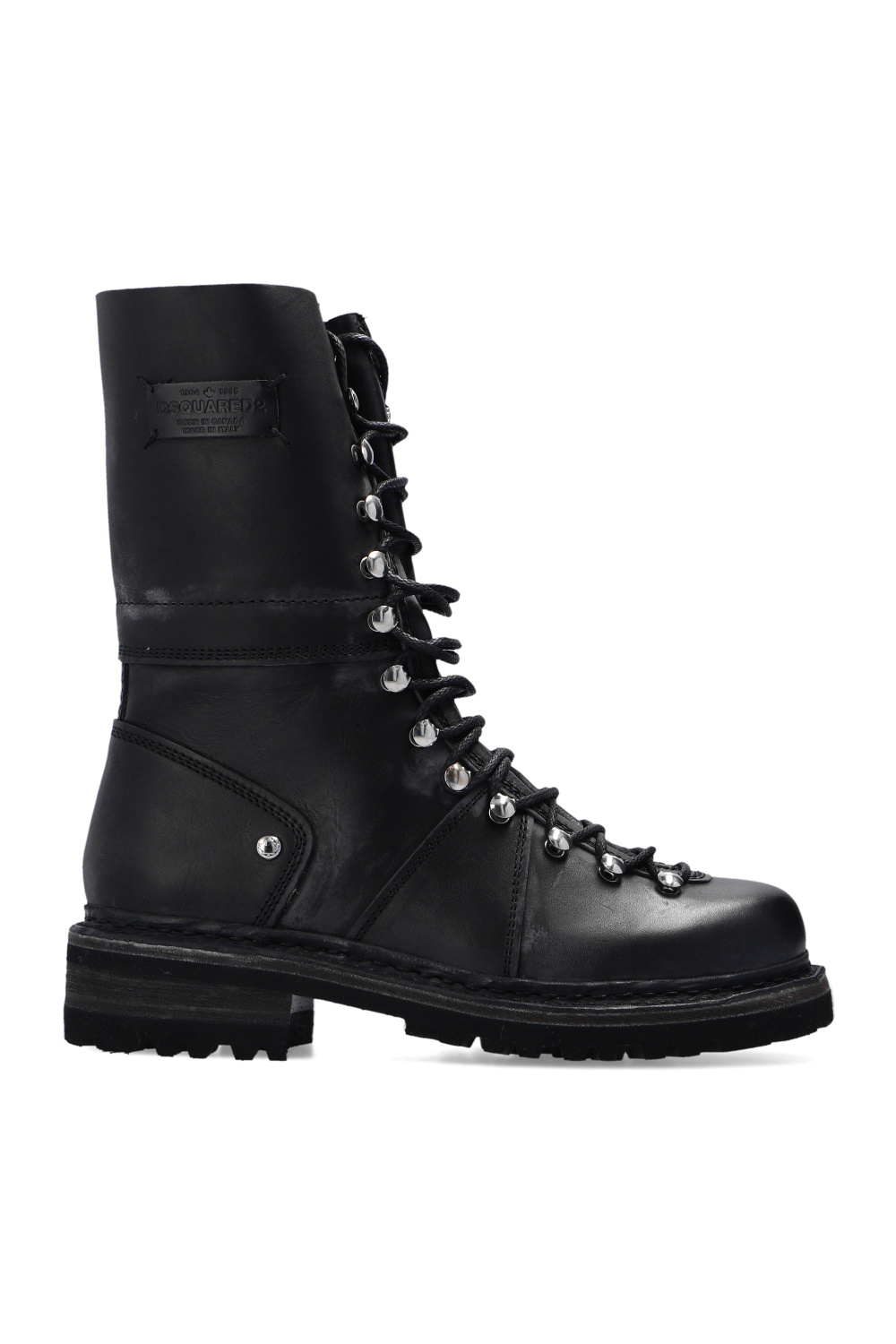 Dsquared2 ‘Kombat’ leather boots