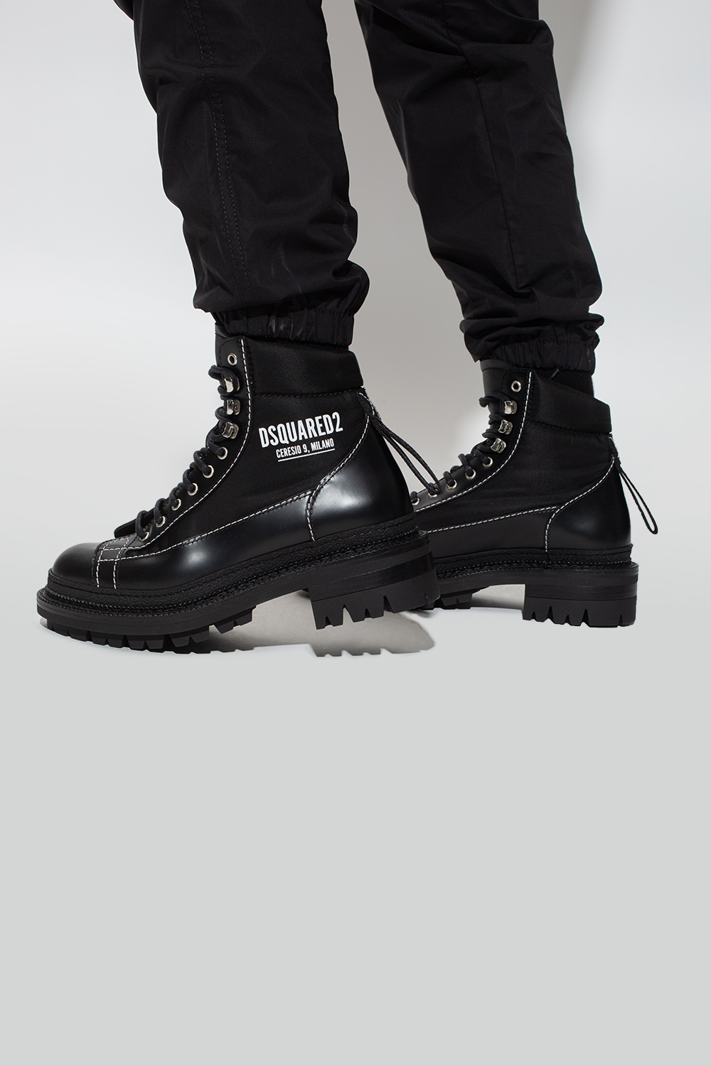Dsquared2 Hiking boots with logo