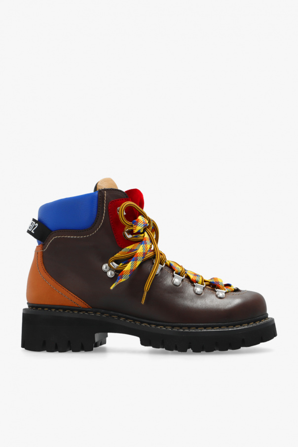 Dsquared2 blue printed ankle boots