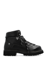 Dsquared2 BLACK ‘Canadian’ leather ankle boots