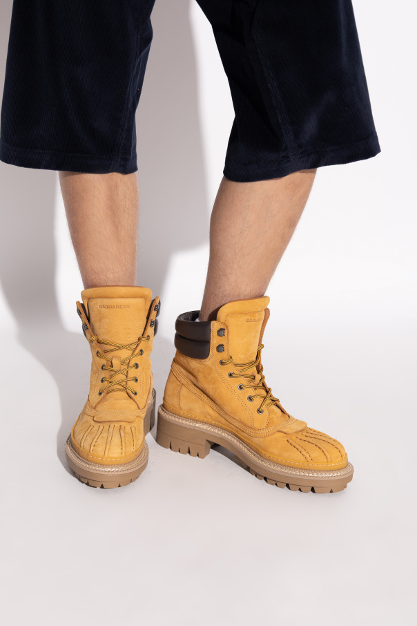 Dsquared2 Suede hiking boots