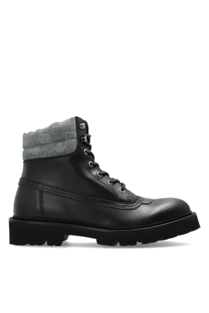 "D2 Monogram" leather shoes