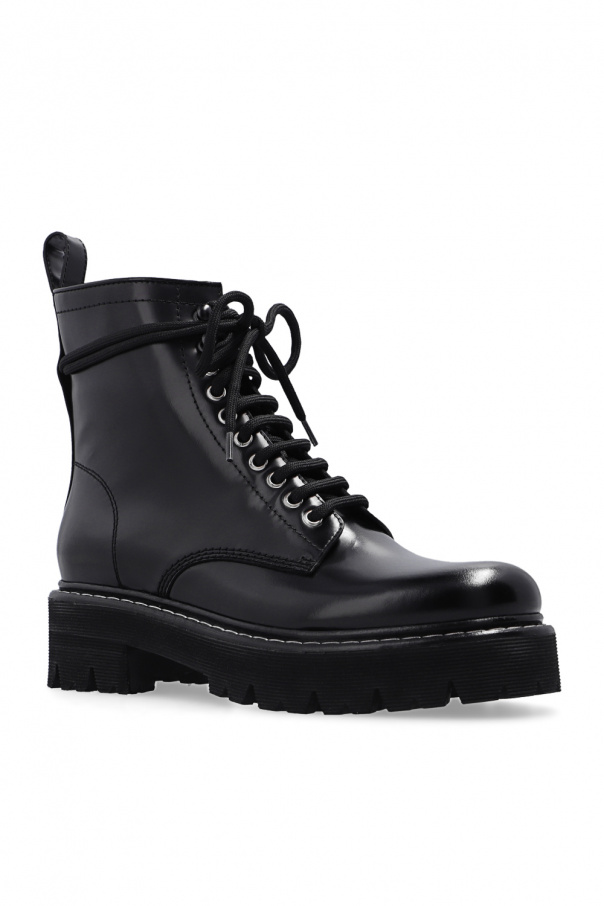 Dsquared2 Leather combat boots | Women's Shoes | Vitkac