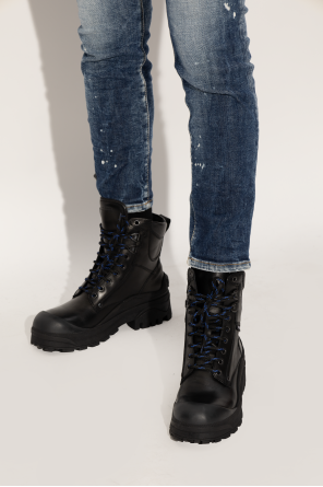 Leather boots urban od Dsquared2