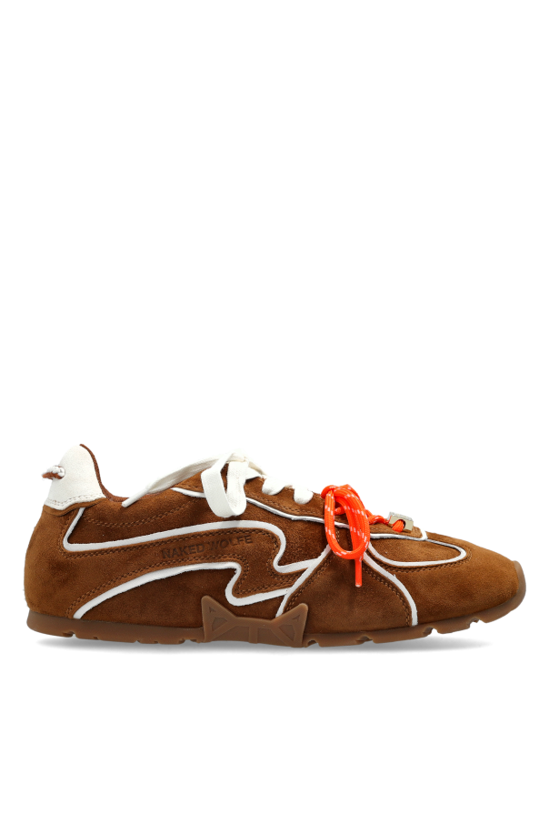 Suede sports shoes 