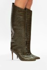 Alexandre Vauthier GREEN ‘Alex’ heeled knee-high boots