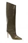 Alexandre Vauthier GREEN ‘Alex’ heeled knee-high boots
