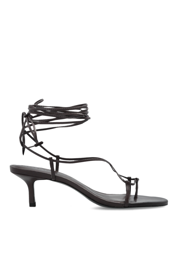 Leather heeled sandals 'Alix' od BLACK SUEDE STUDIO