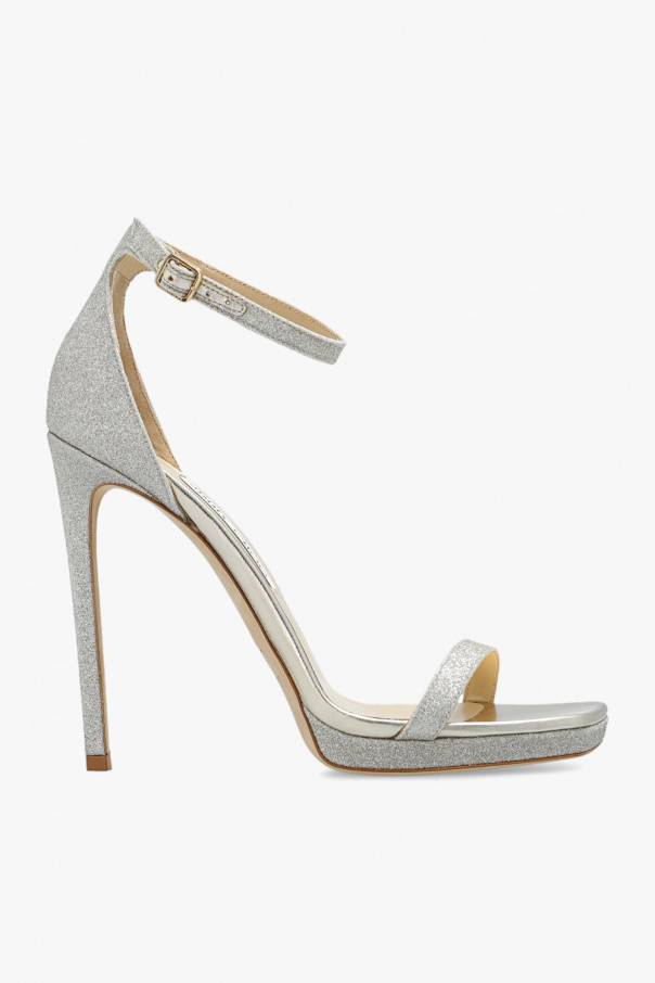 Jimmy Choo ‘Alva’ glittery heeled sandals | Women's Shoes | Vitkac