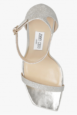 Jimmy Choo ‘Alva’ glittery heeled sandals