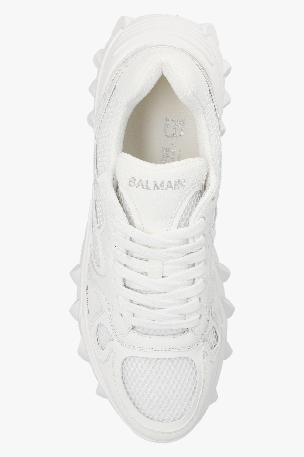 balmain white ‘B-East’ sneakers