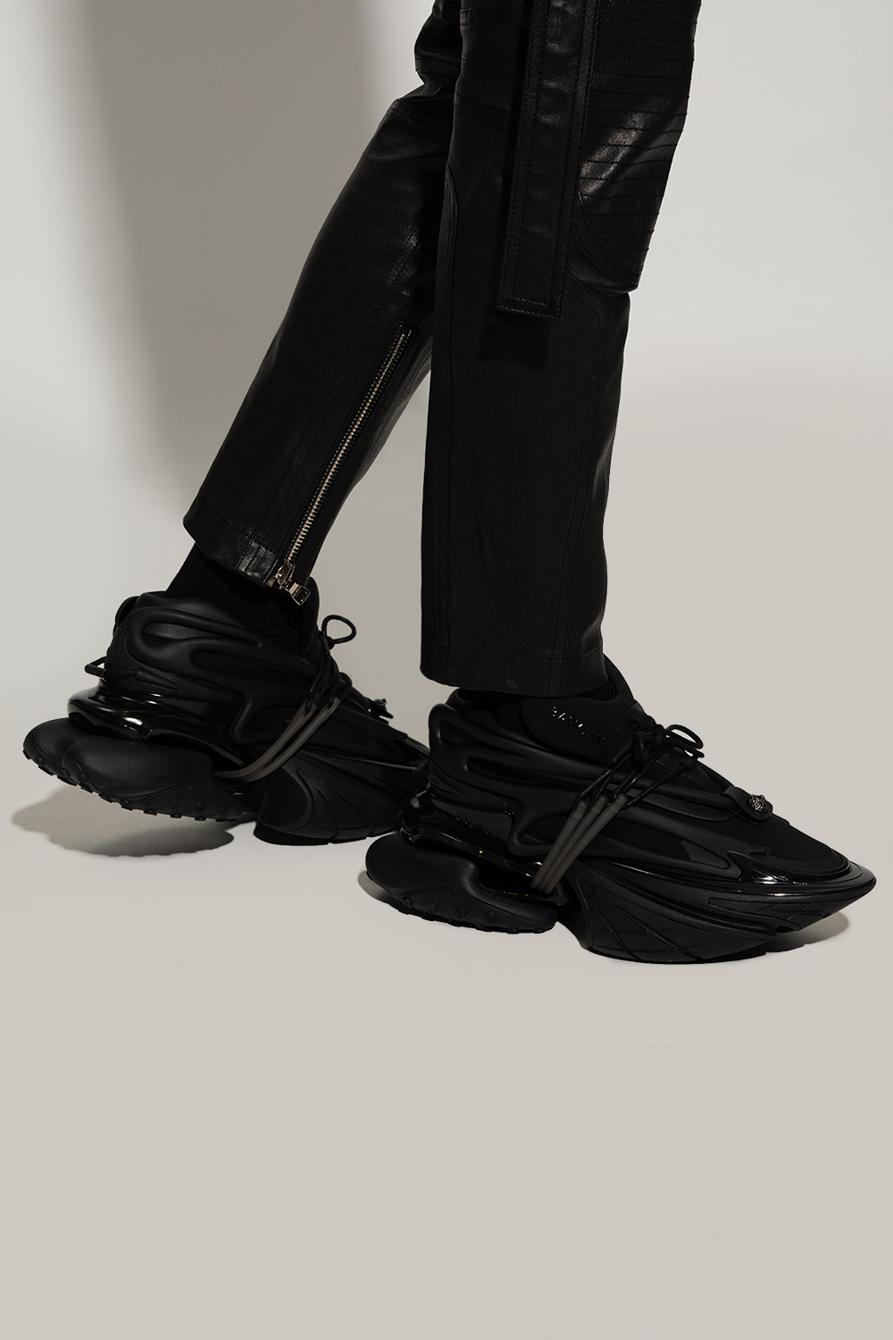 Balmain Men's Unicorn Sneakers - Black - Low-top Sneakers - 8