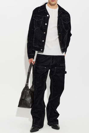 Amiri Lederstiefeletten mit Absatz „Ma Pointy“