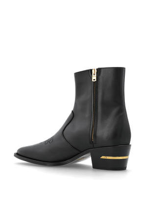 Amiri Lederstiefeletten mit Absatz „Ma Pointy“