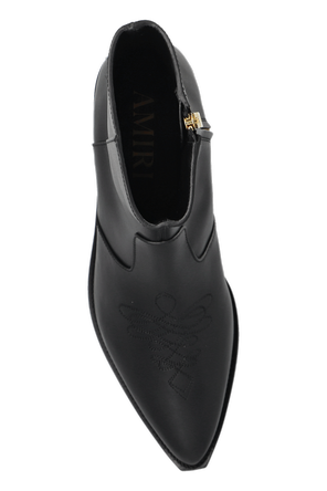 Amiri Lederstiefeletten mit Absatz „Ma Pointy“