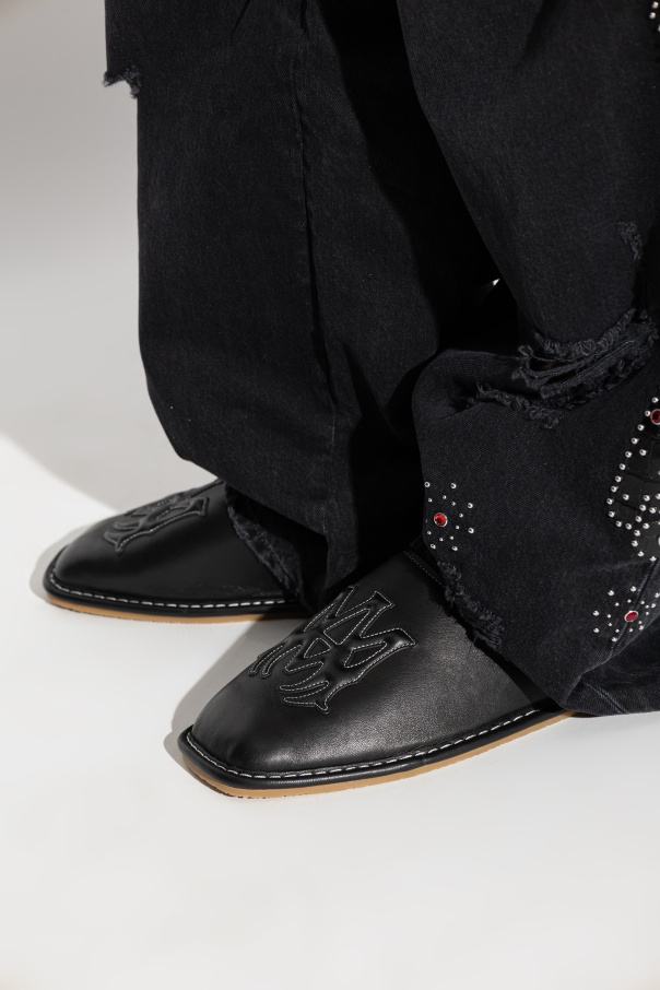 Amiri Leather slides