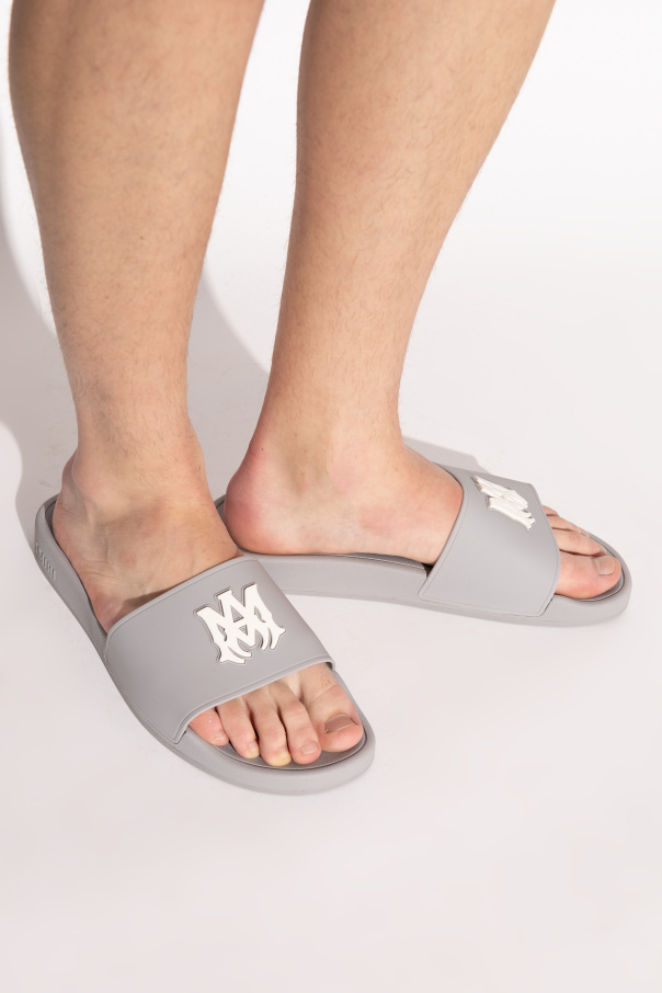 Amiri Chanclas de goma con logo