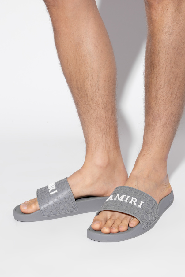 Amiri Pantolette mit Logo