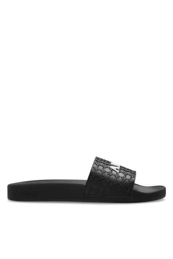 Rubber slides with monogram od Amiri