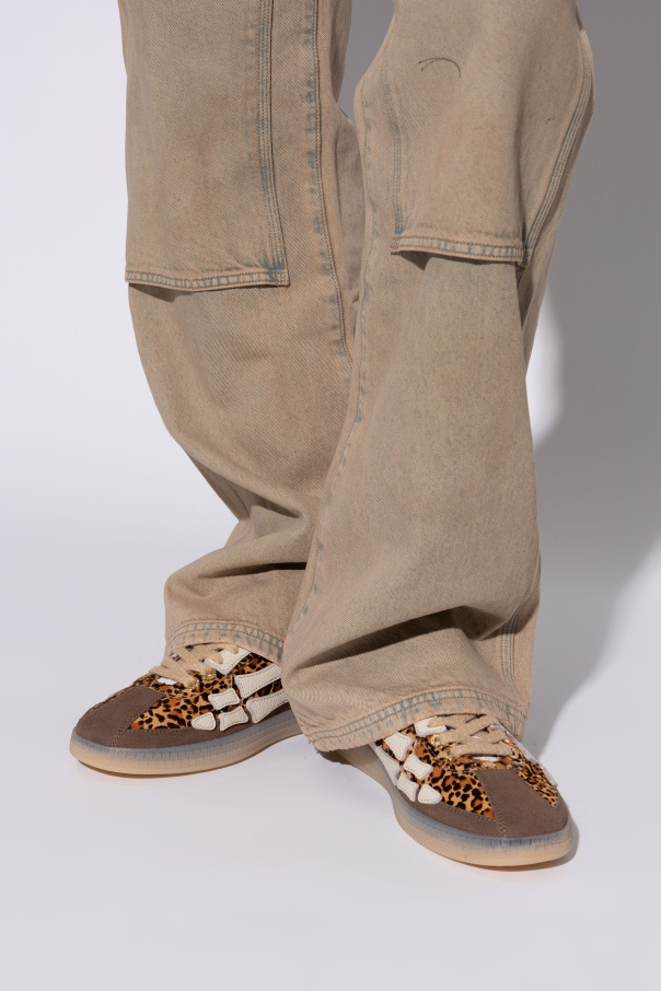 Amiri "Leopard Pacific Bones" sports shoes