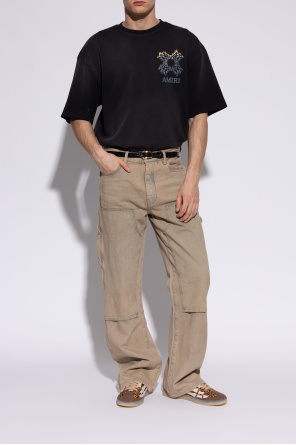 Amiri "Leopard Pacific Bones" sports shoes