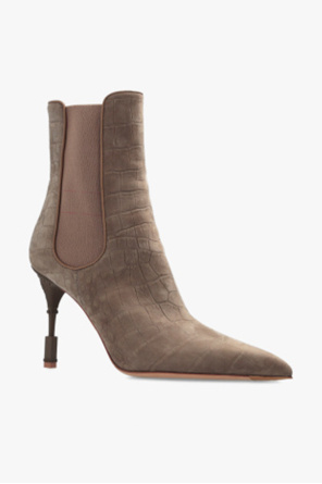 balmain Checked ‘Moneta’ ankle boots