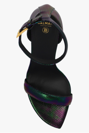 Balmain ‘Moneta’ heeled leather sandals