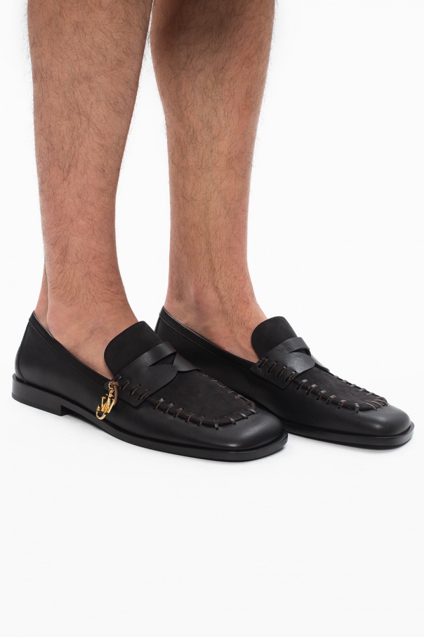 JW Anderson Moccasins with logo pendant