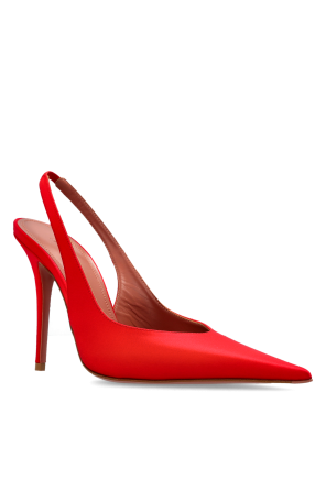 Amina Muaddi Satinschuhe mit Absatz „Anok“