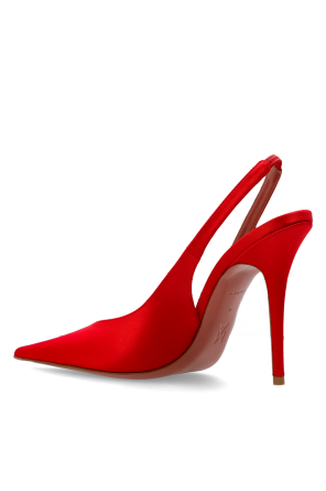 Amina Muaddi Satinschuhe mit Absatz „Anok“