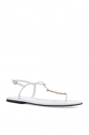 JW Anderson Lather sandals with logo