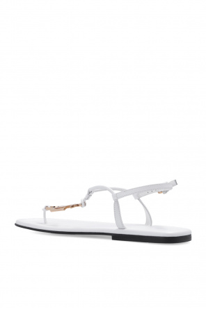 JW Anderson Lather sandals with logo