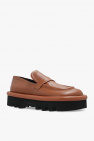 JW Anderson BROWN Leather loafers