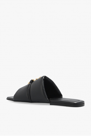 JW Anderson Leather slides with logo
