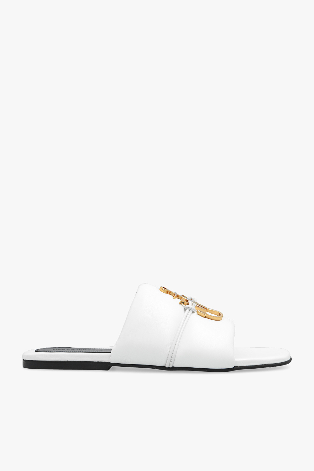 JW Anderson Leather slides with logo