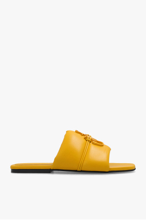 Leather slides with logo od JW Anderson