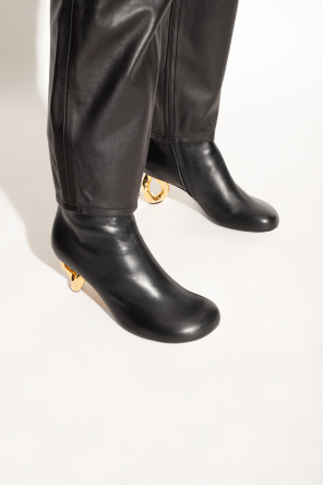 Leather heeled ankle boots od JW Anderson