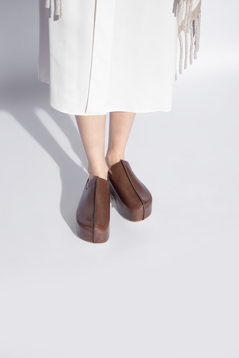 JW Anderson Leather clogs on high platform