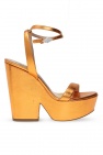 Alexandre Vauthier ORANGE ‘Aoki’ wedge sandals