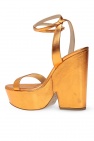 Alexandre Vauthier ORANGE ‘Aoki’ wedge sandals