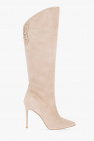 Sophia Webster beige ‘Asha’ heeled knee-high boots